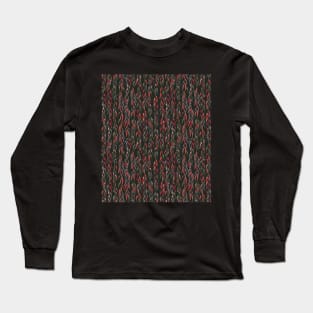 Willow Fronds by the Pond in Deep Cozy Colours Long Sleeve T-Shirt